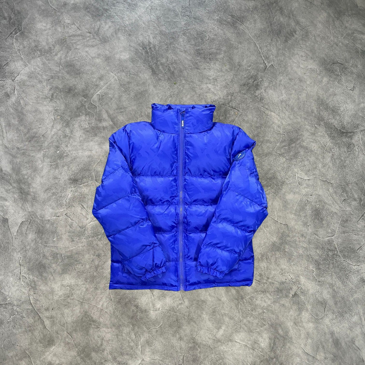 Trapstar Irongate T Jacquard Puffer Jacket Blue