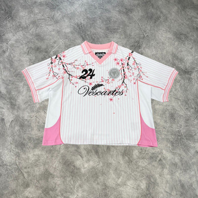 Vescartes Sakura Jersey White/Pink