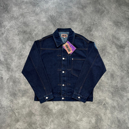 Corteiz Frayed Denim Jacket Navy