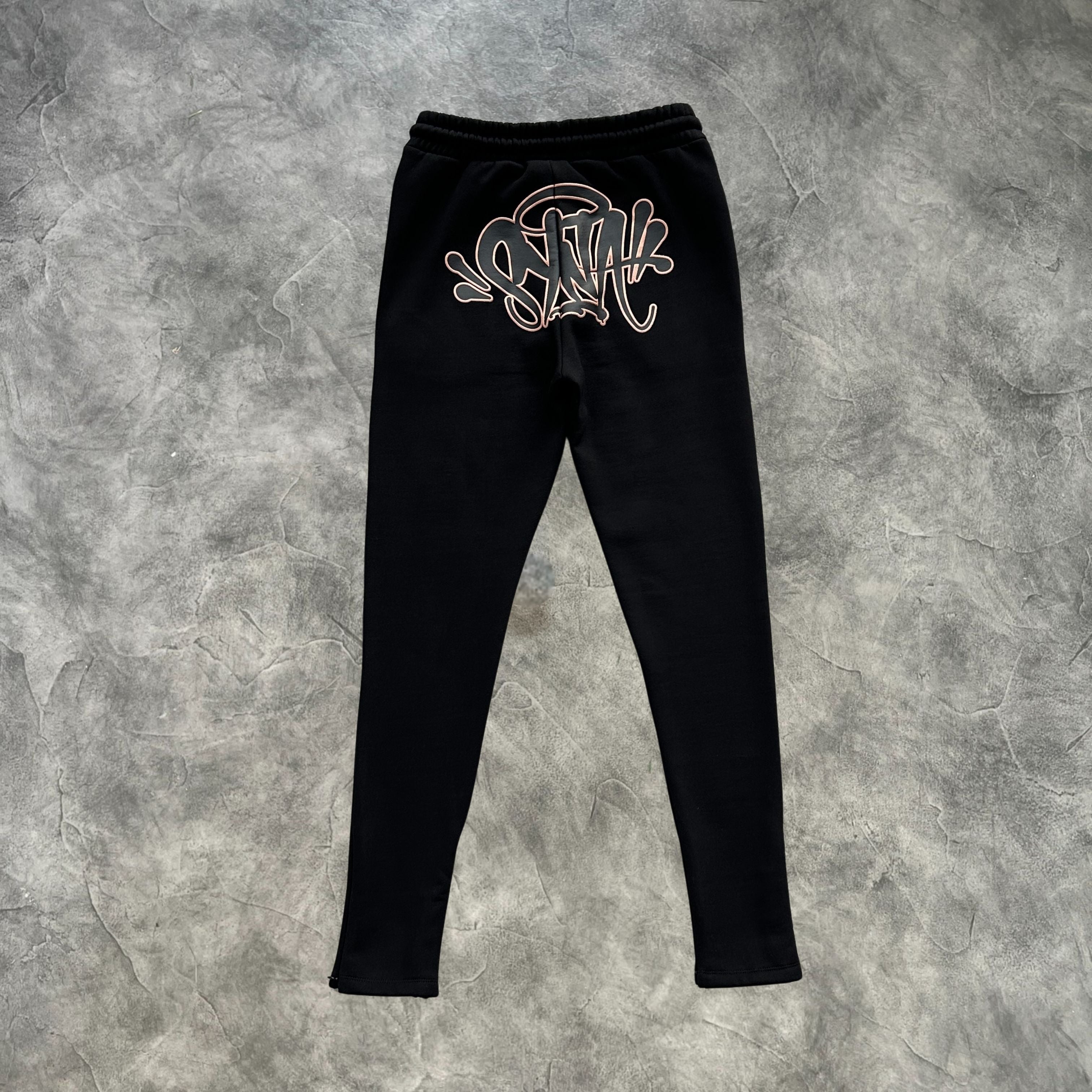 Syna Linen Tracksuit Black/Rose Gold