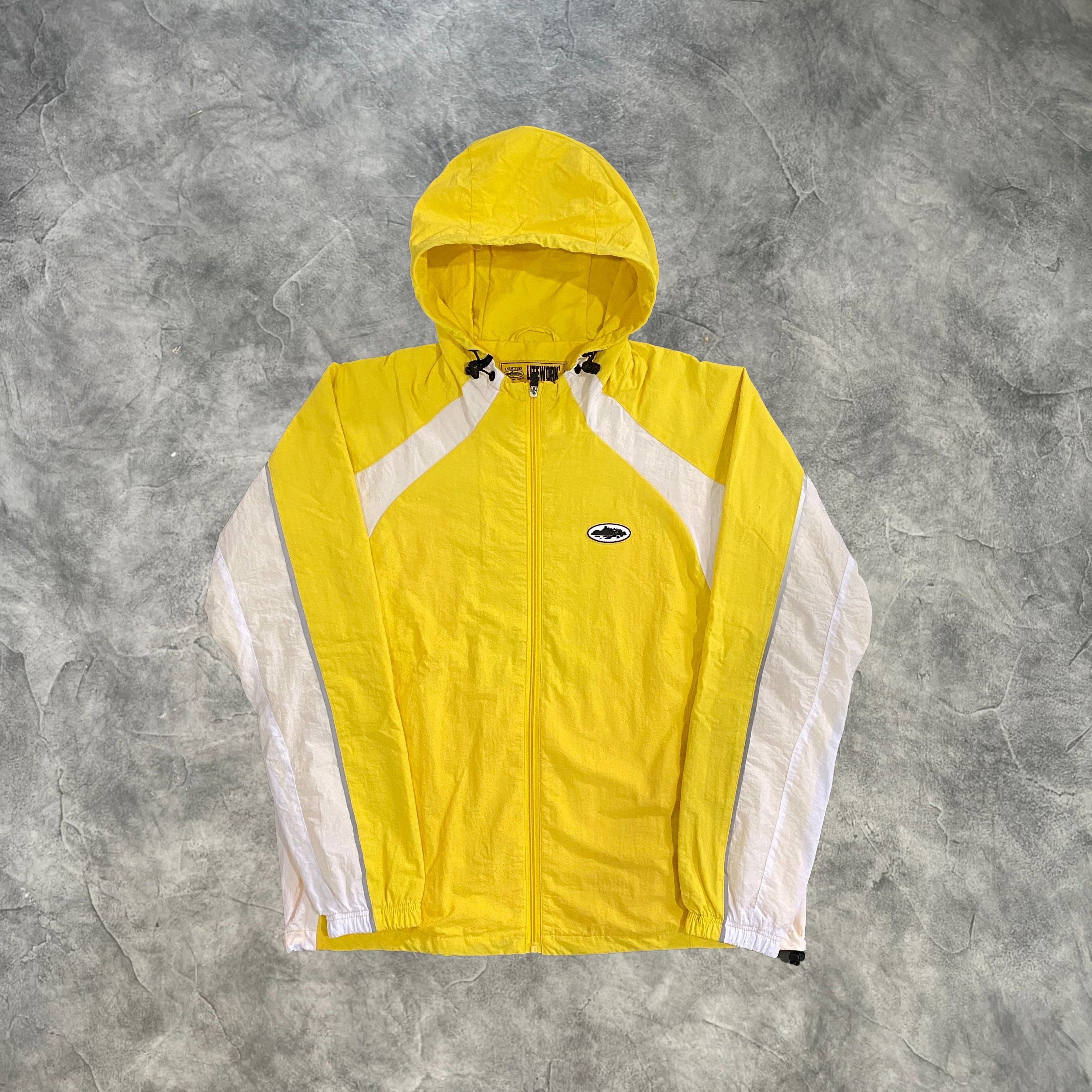 Corteiz Alcatraz Windbreaker Yellow/White