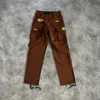 Corteiz Guerilla Cargo Pants Brown