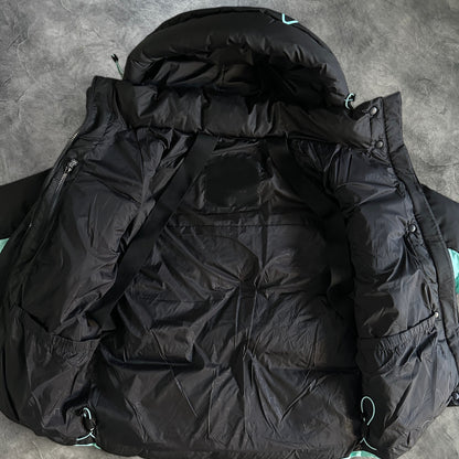 Syna Hooded Puffer Black/Blue