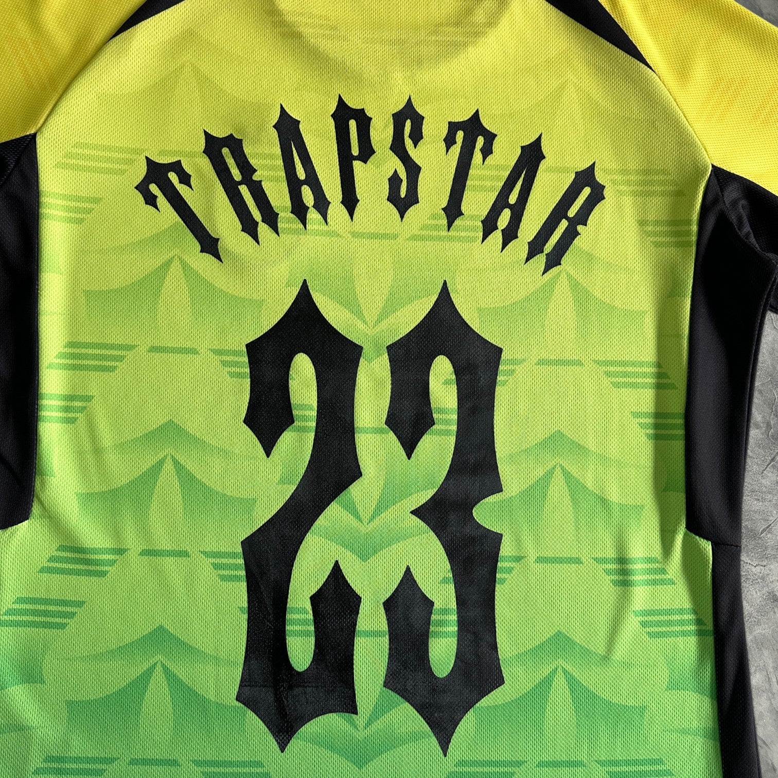 Trapstar Football Jersey Yellow/Black/Green