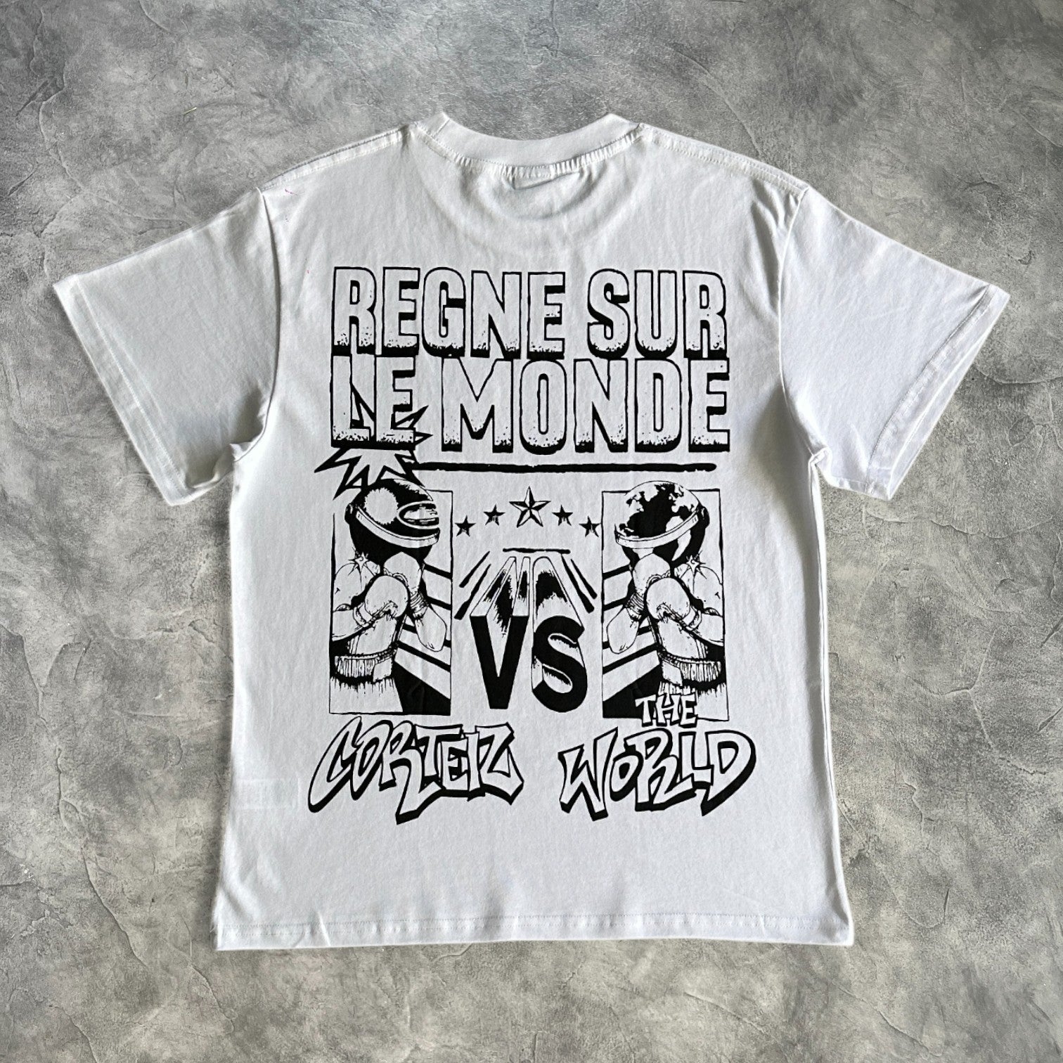 Corteiz Regne Surle Monde T-Shirt White