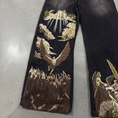 Vescartes Wrath Of Angels Jeans Black