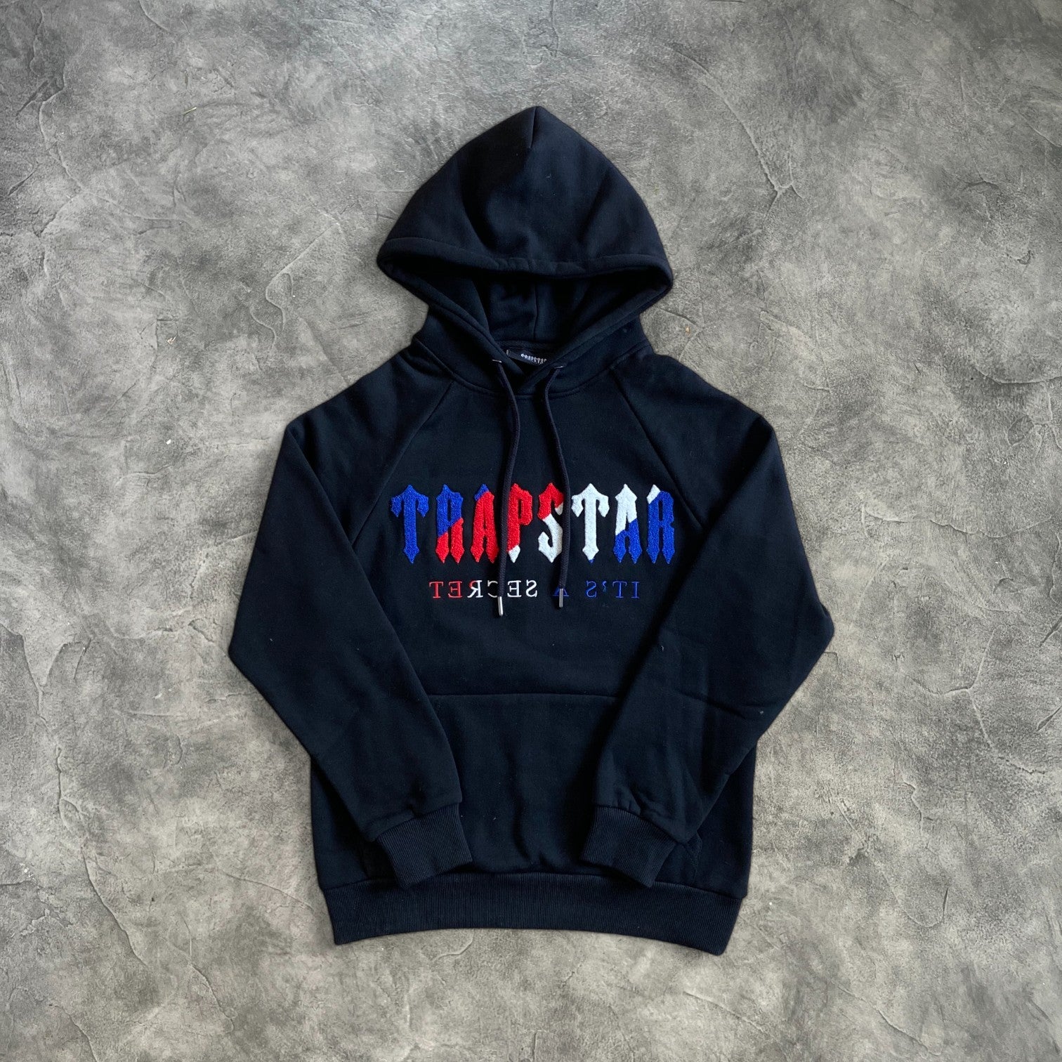 Trapstar Chenille 2.0 Decoded Hooded Tracksuit Black/Blue