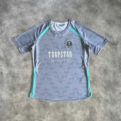 Trapstar Football Jersey Grey/Sea Blue