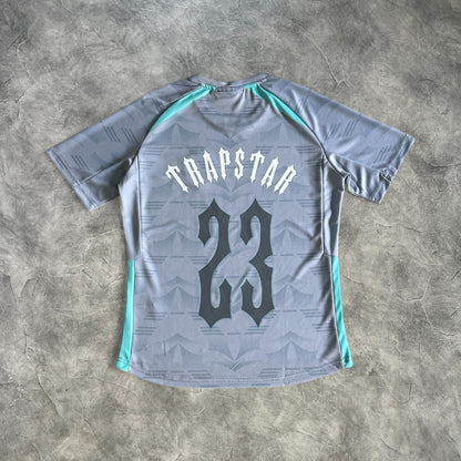 Trapstar Football Jersey Grey/Sea Blue