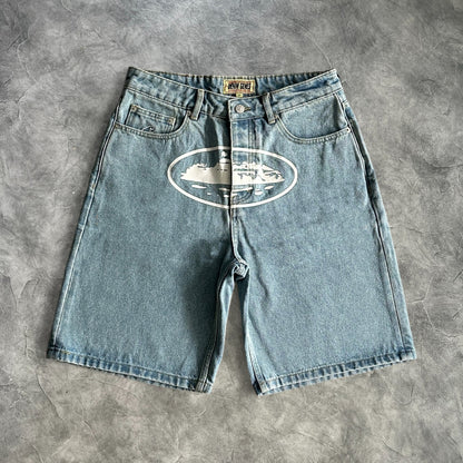 Corteiz Island Baggy Denim Shorts