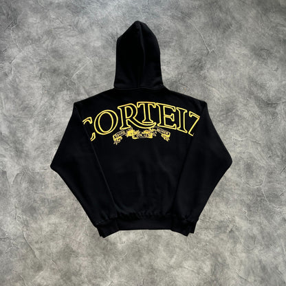 Corteiz Superior Royale Zip-Up Tracksuit Black/Yellow
