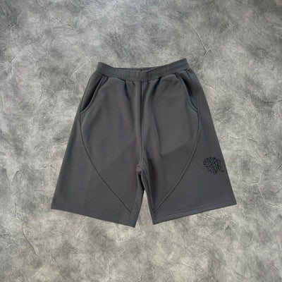Mertra Crosshatch Shorts Dark Grey