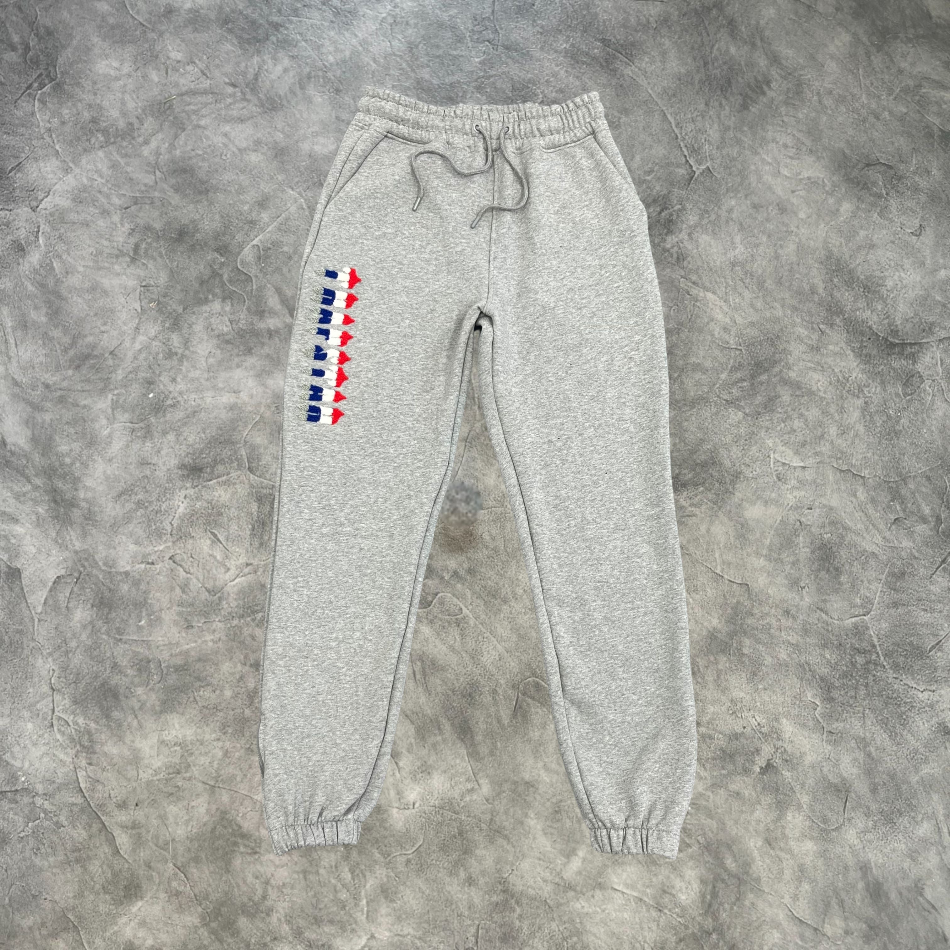 Trapstar Chenille Decoded 2.0 Hooded Tracksuit Grey/Red/White/Blue