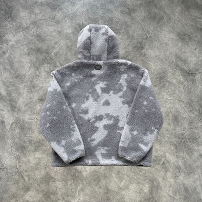 Mertra Lambswool Pullover Hoodie Grey
