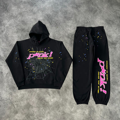 Sp5der Web Candy Tracksuit Black