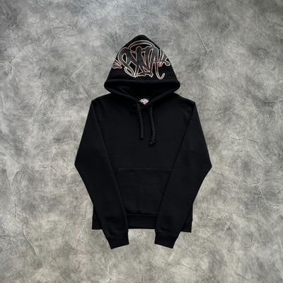 Syna Linen Tracksuit Black/Rose Gold