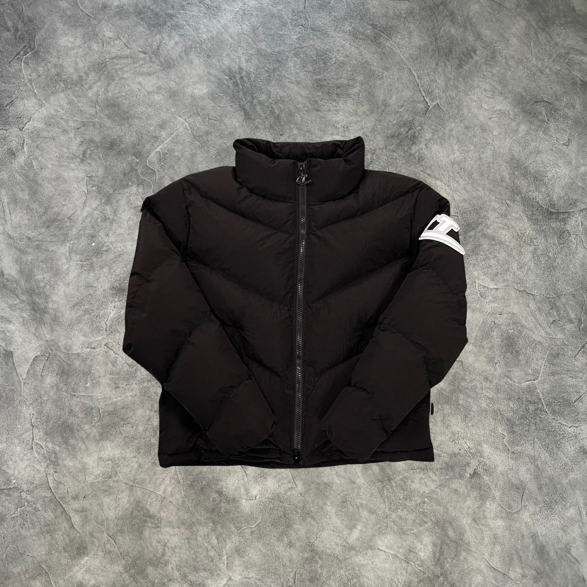 Trapstar Cord Ridge Badge Puffer Jacket Black