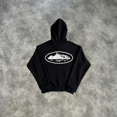 Corteiz Zip-Up Hoodie Black