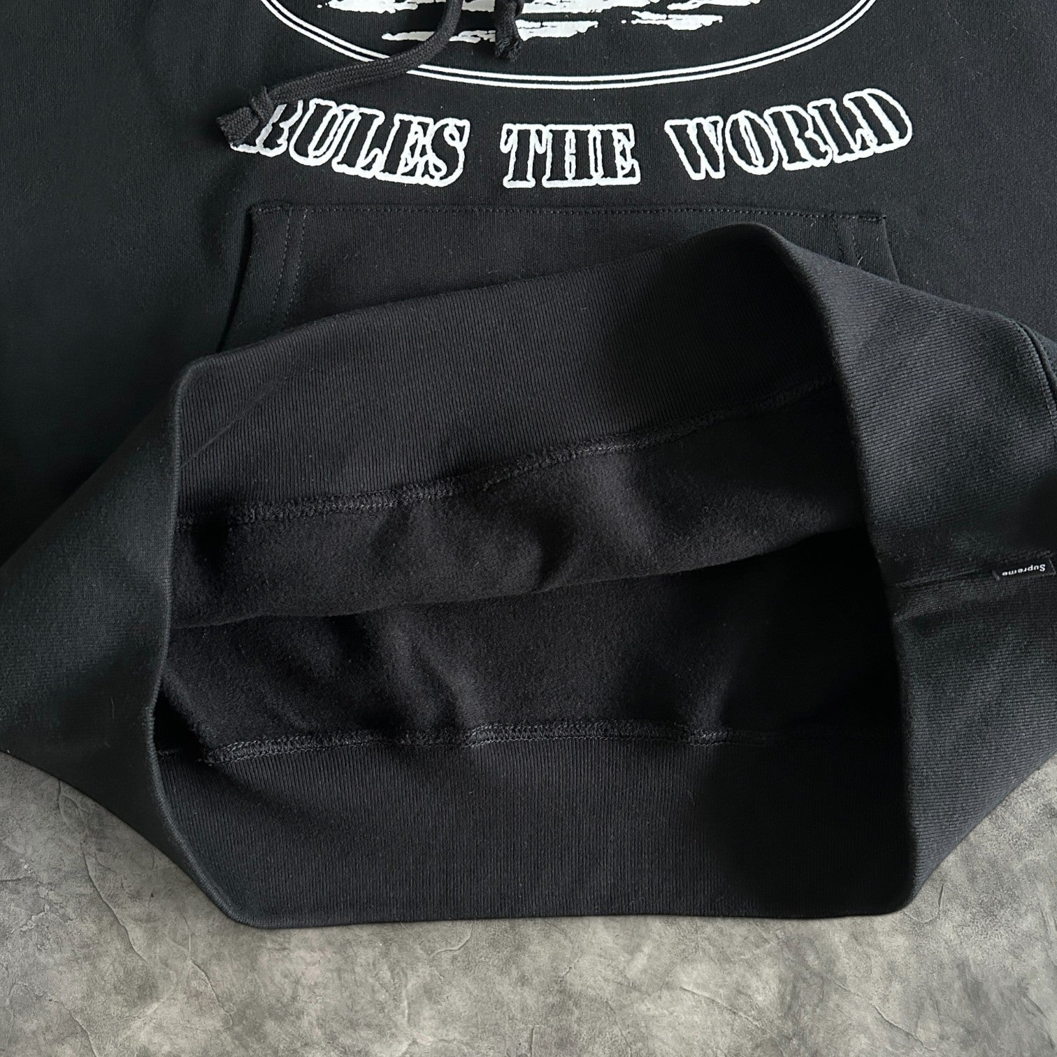 Corteiz Supreme Rules The World Hoodie Black