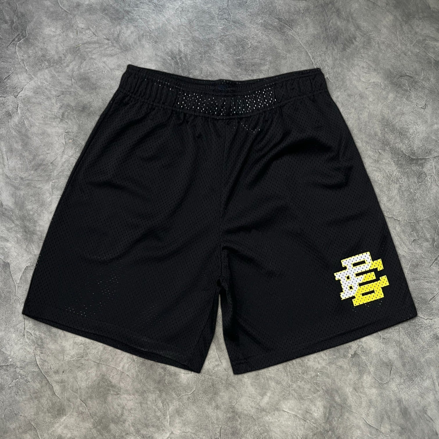 Eric Emanuel Basic Shorts Black/White/Yellow