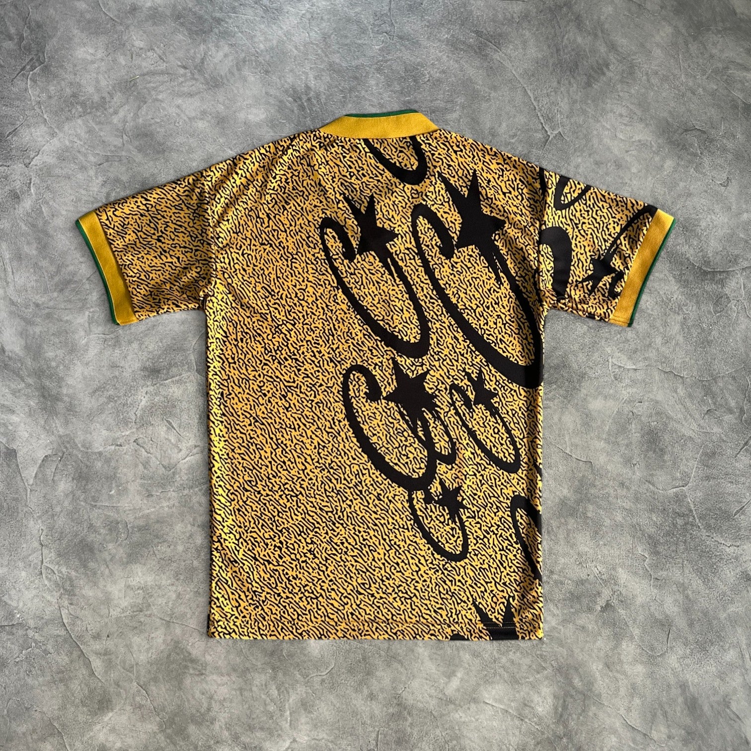 Corteiz V-Neck Football Jersey Yellow/Black