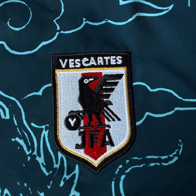 Vescartes Dragon Print Windbreaker Green