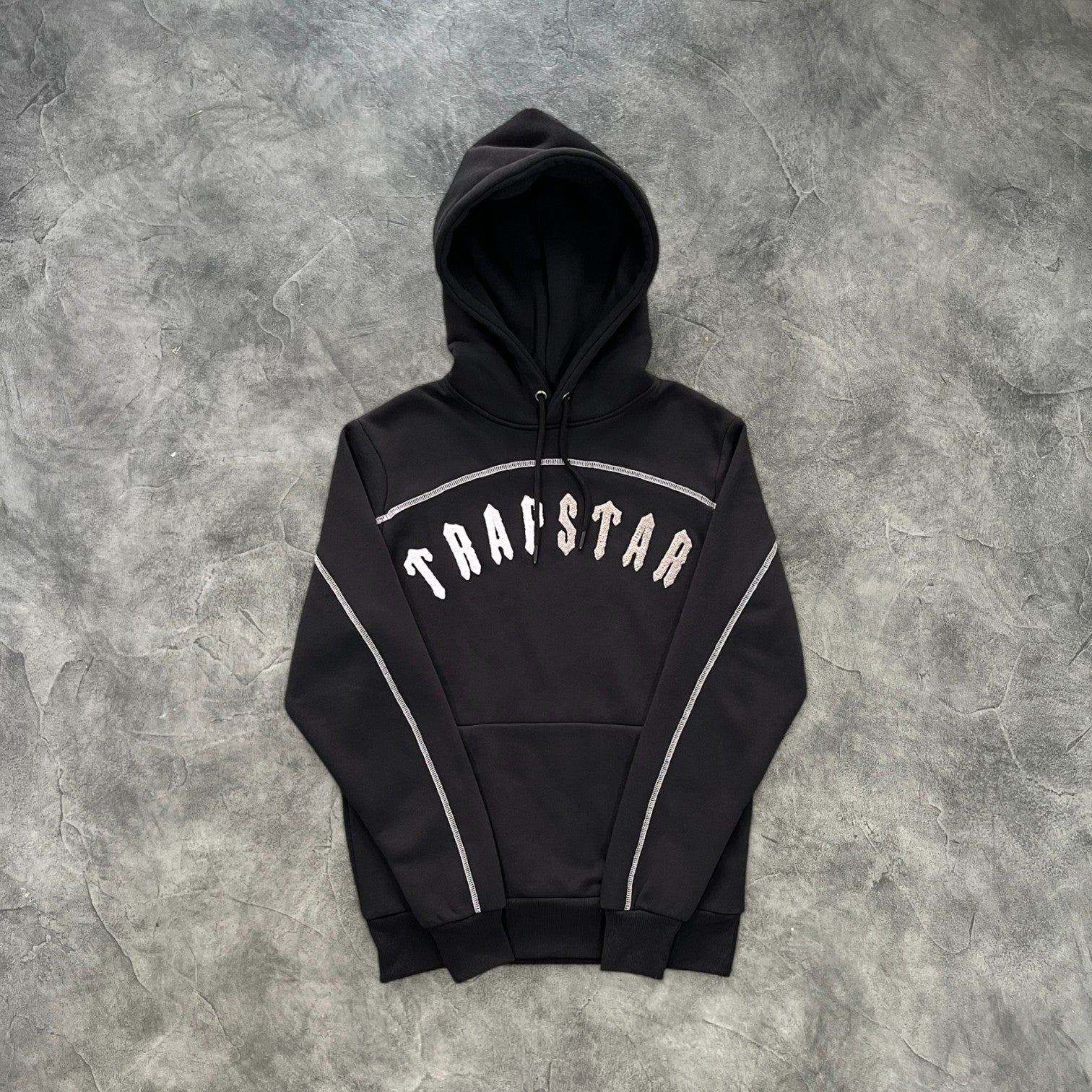 Trapstar Split Arch Hooded Tracksuit Black Edition