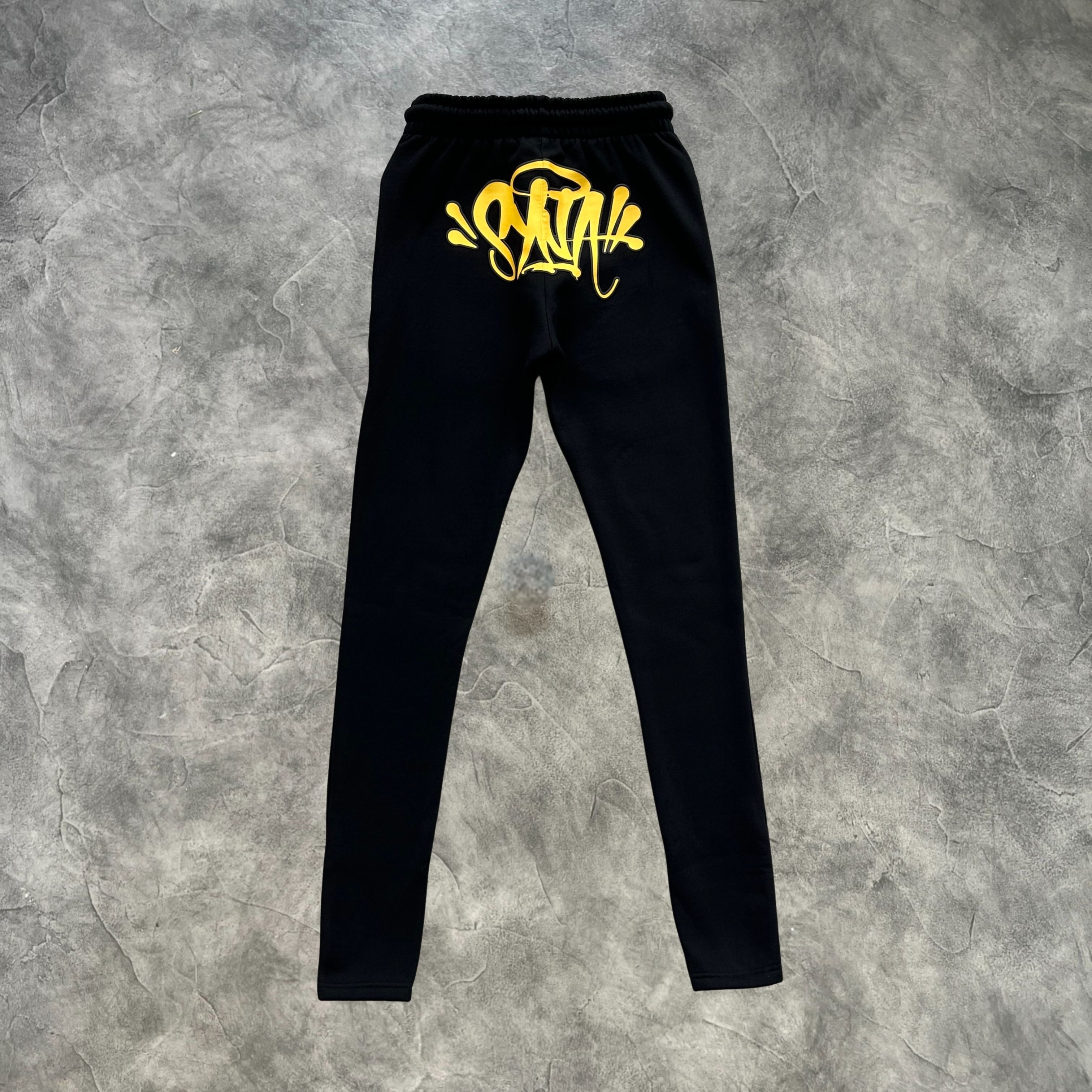 Syna Linen Tracksuit Black/Yellow