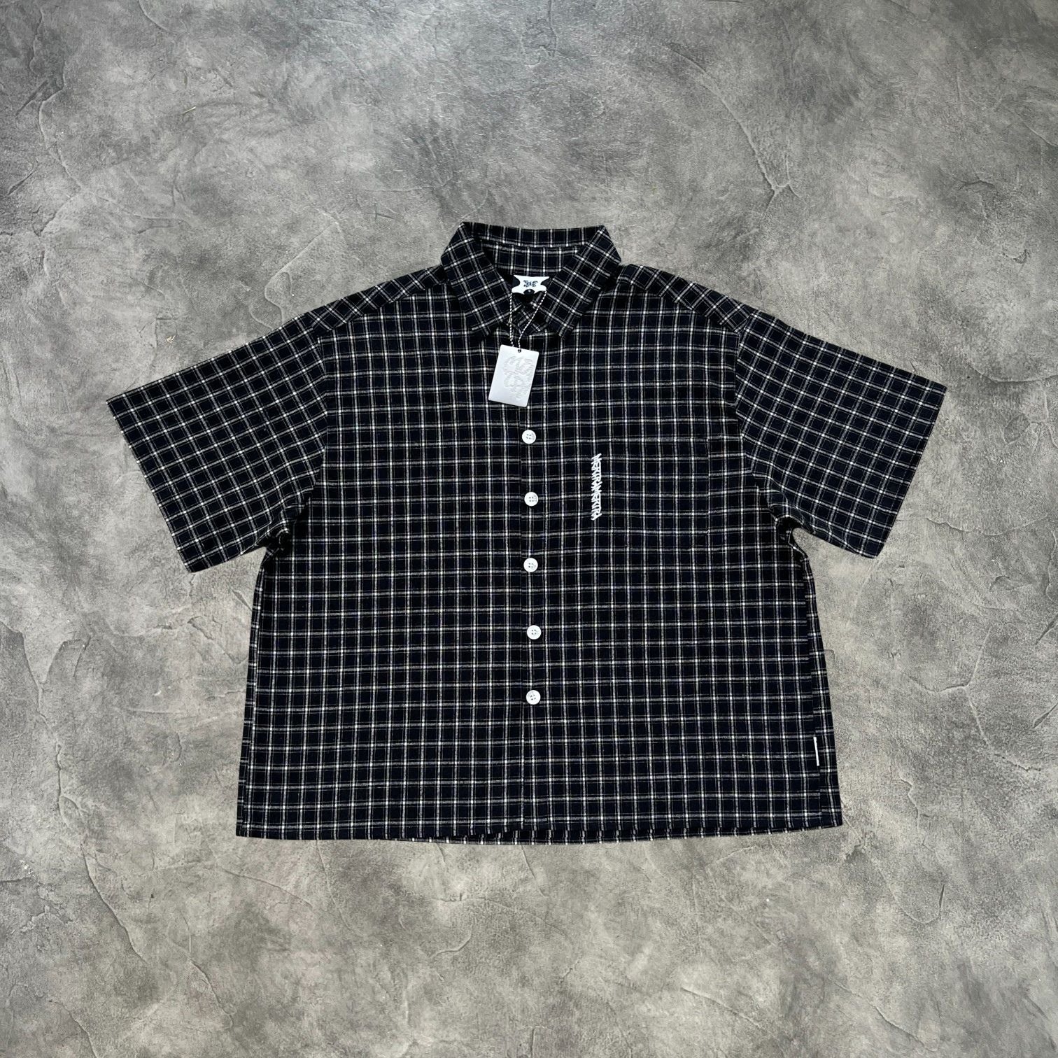 Mertra Plaid Short Sleeves Shirt Black