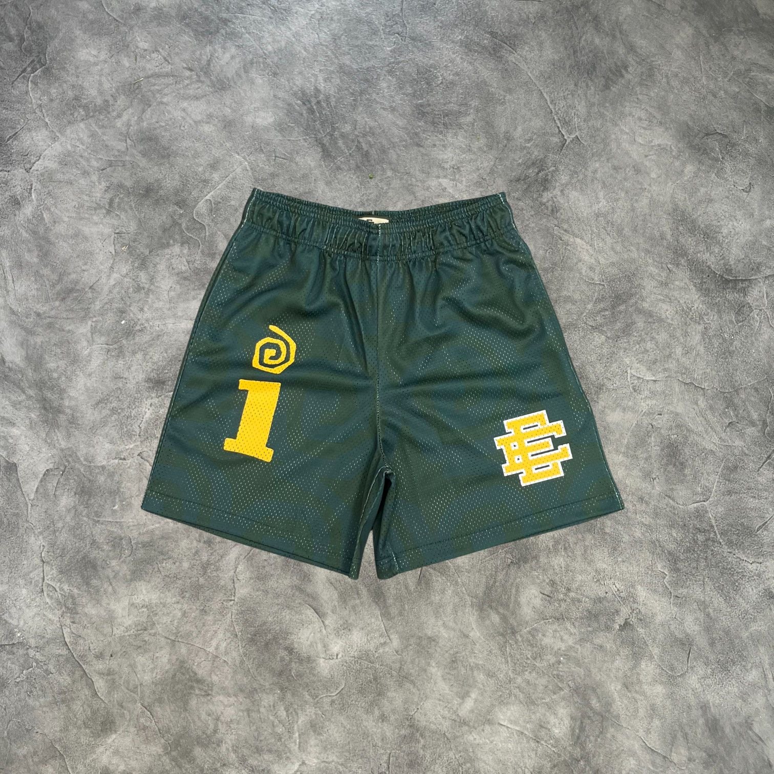 Eric Emanuel Question Mark Shorts Green