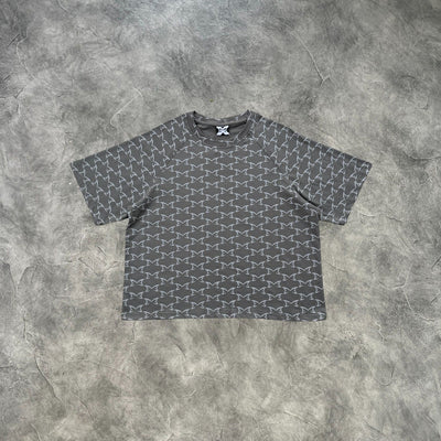 Mertra Full Printed T-Shirt Grey
