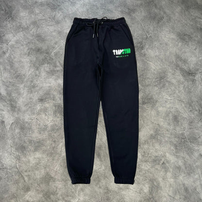 Trapstar Chenille 2.0 Decoded Hooded Tracksuit Black/White/Green
