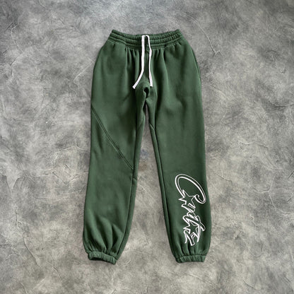 Corteiz Crtz Letter Tracksuit Green