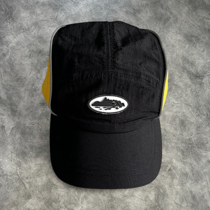 Corteiz Drawstring Hat Black/Yellow