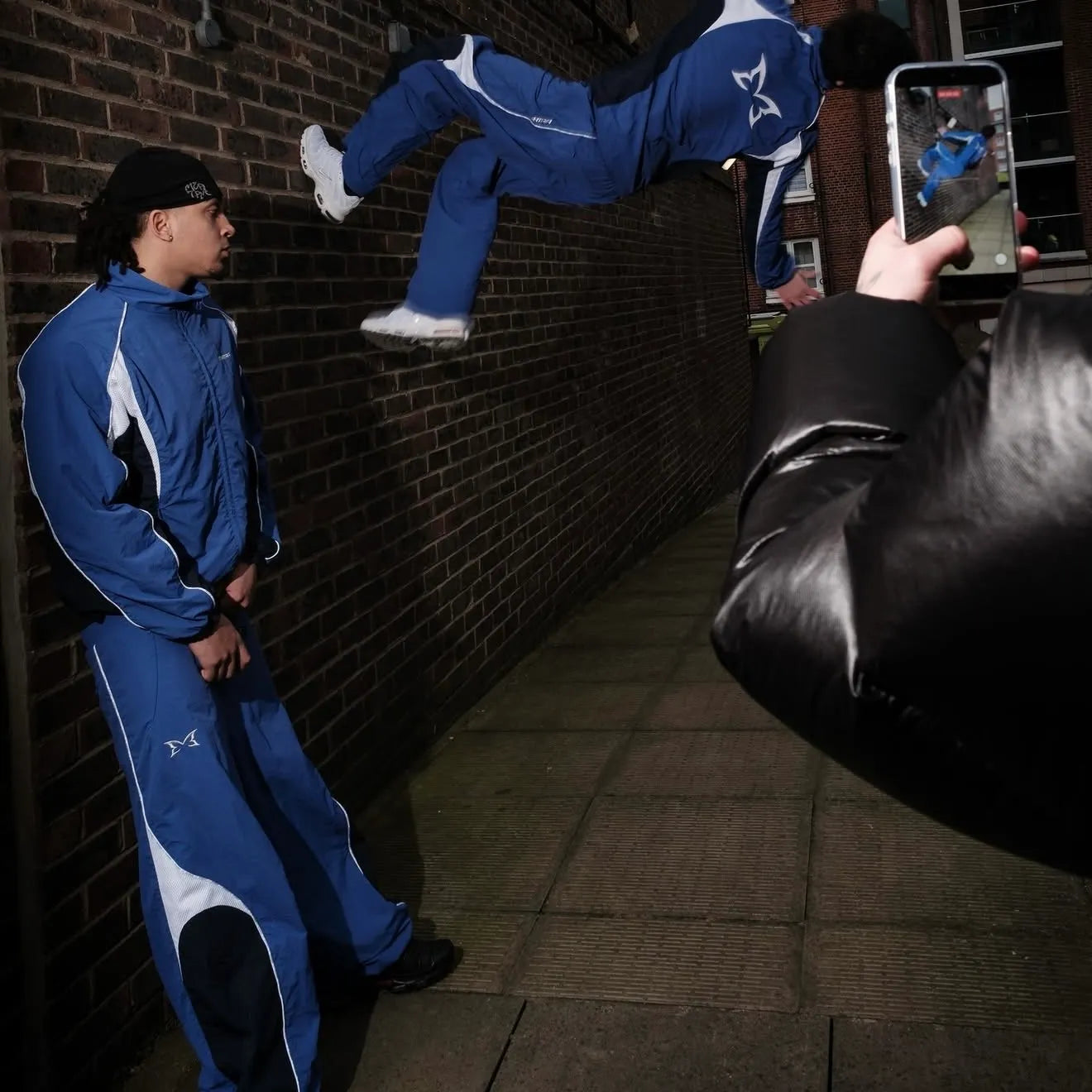 Mertra Patchwork Casual Tracksuit Blue