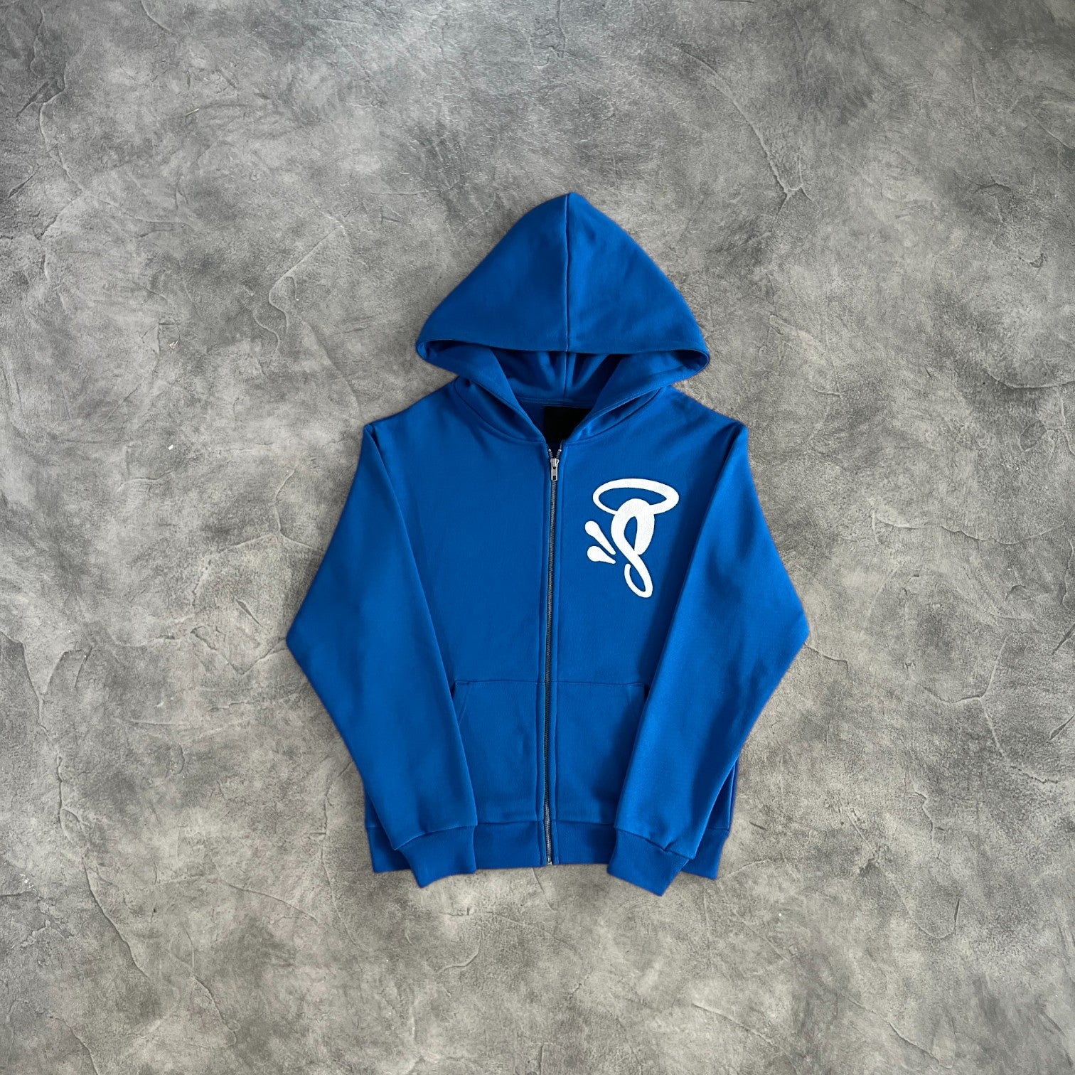 Syna Void Zip-Up Hoodie Blue