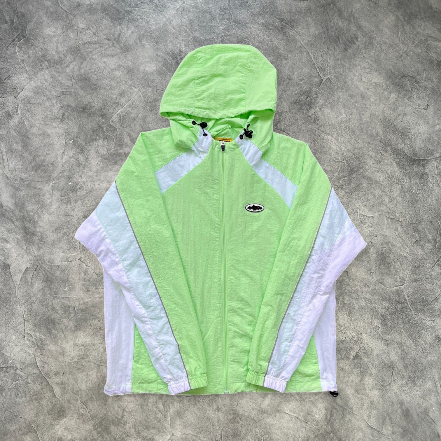 Corteiz Alcatraz Windbreaker Mint/White