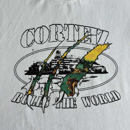 Corteiz Rules The World J Scratch T-Shirt White