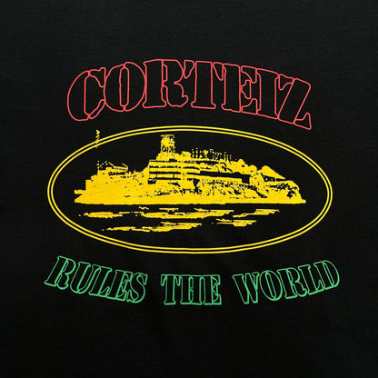 Corteiz Rules The World Triple Colour Logo T-Shirt