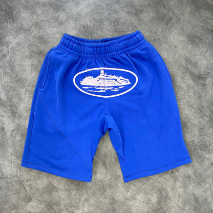 Corteiz Alcatraz Basic Shorts Blue/White