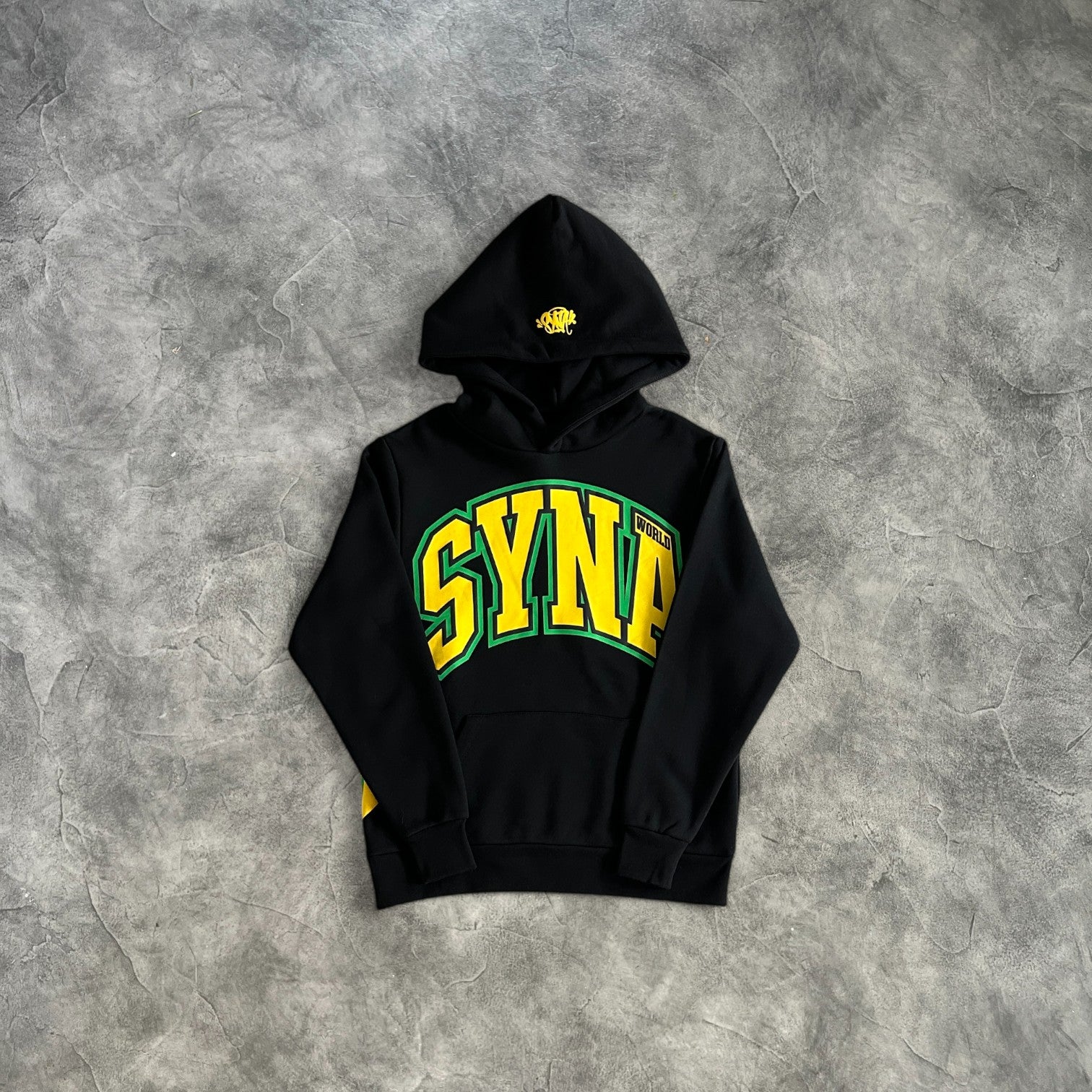 Syna Arched Printed Tracksuit Black/Yellow