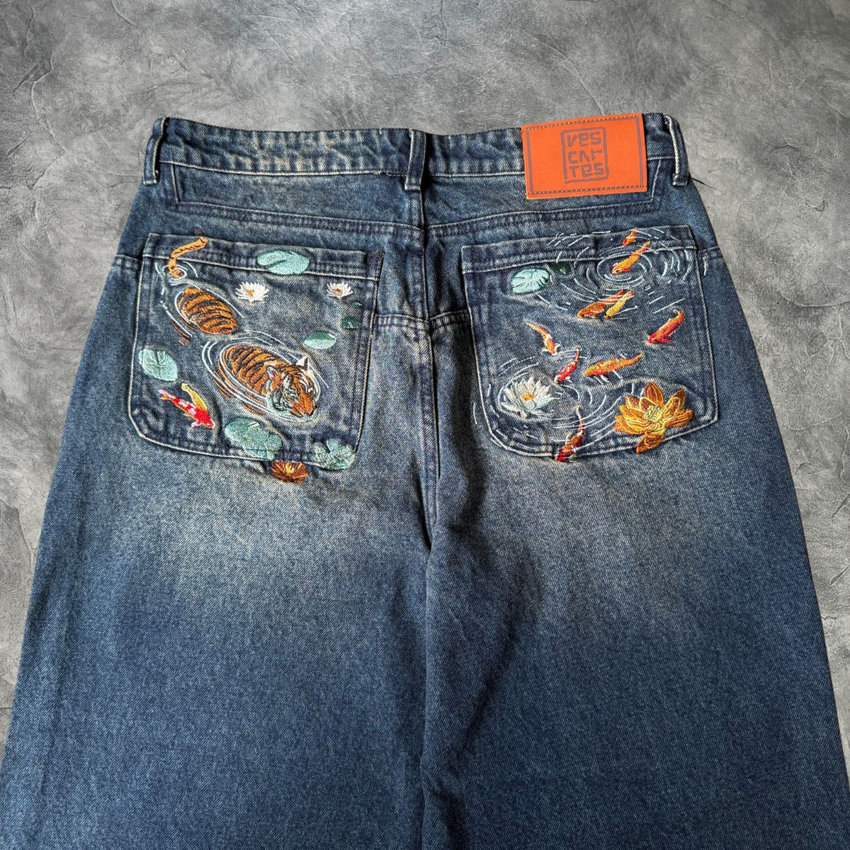 Vescartes Tiger Carp Jeans Blue