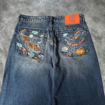 Vescartes Tiger Carp Jeans Blue