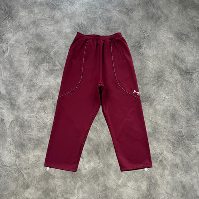 Mertra Reflective Piping Tracksuit Red