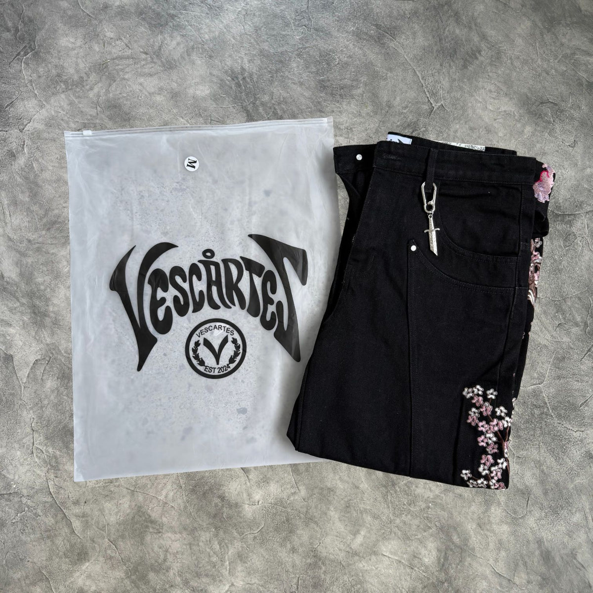 Vescartes Sakura Knight Jeans Black