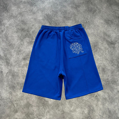 Mertra Basic Contrast Shorts Blue