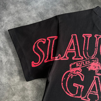 Corteiz Slaughter Gang T-Shirt Black