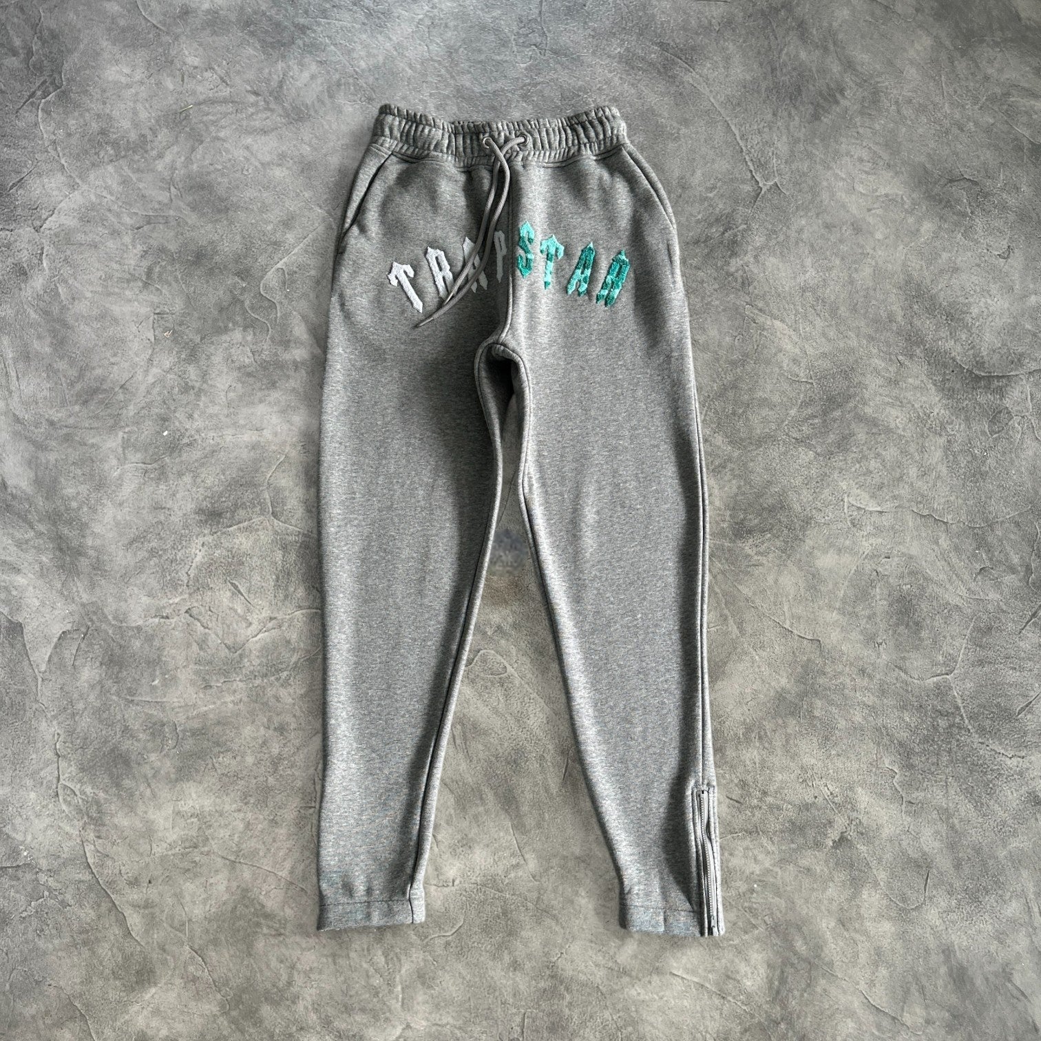 Trapstar Chenille Irongate Arch Tracksuit Grey/Sea blue