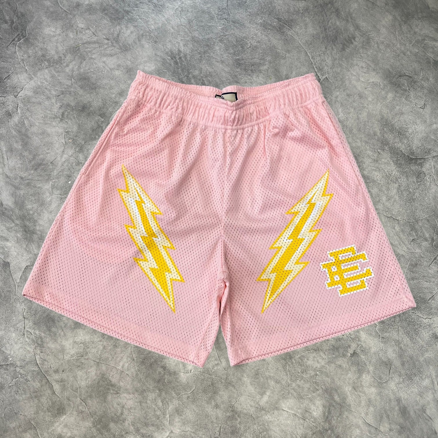 Eric Emanuel Bolt Shorts Pink/Yellow