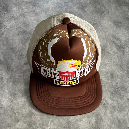 Corteiz Eagle Trucker Cap Brown